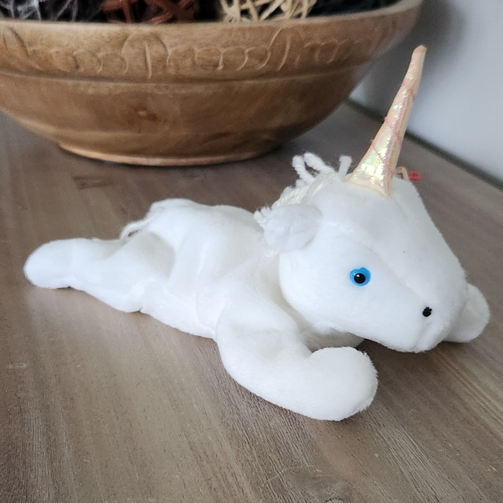 🦄 Ty Beanie Baby “Mystic” the White Unicorn 1993 – Excellent Condition - Picture 4 of 16